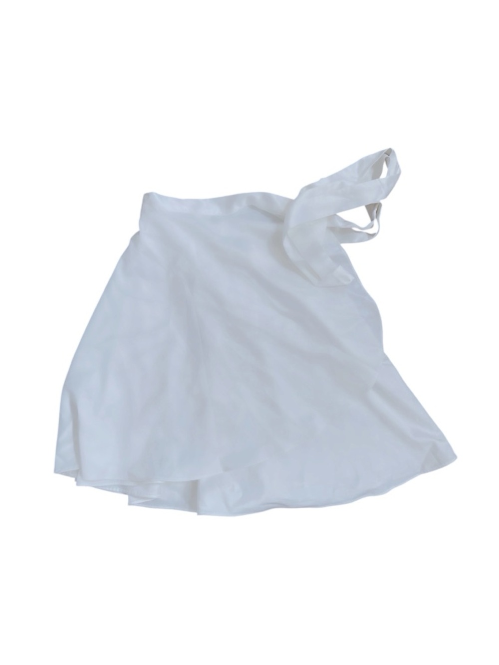Commense White Satin Wrap Skirt in size Small - Picture 4 of 4